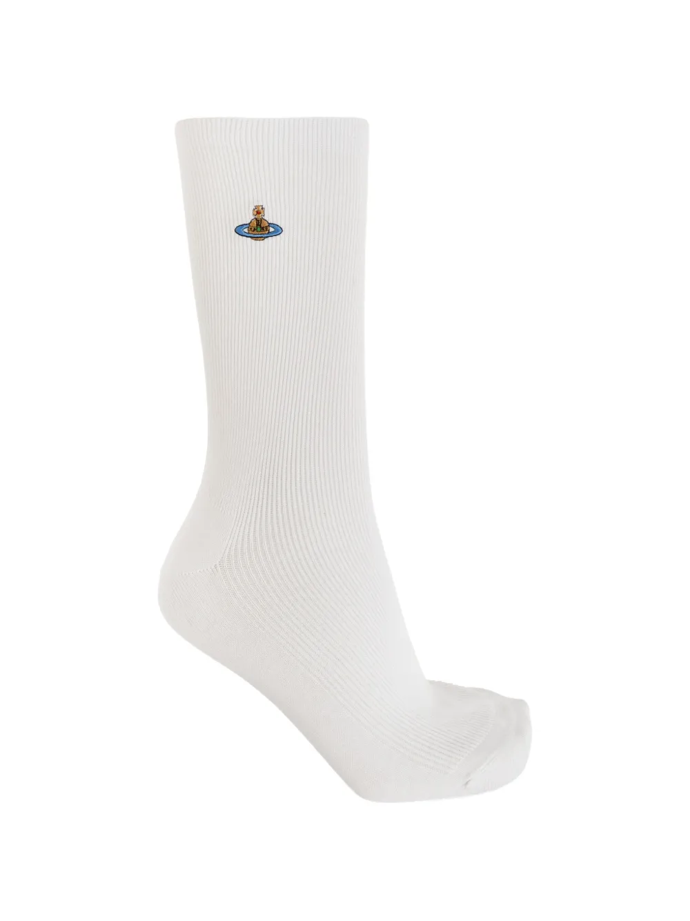 Vivienne Westwood Calzini con ricamo Orb - Bianco
