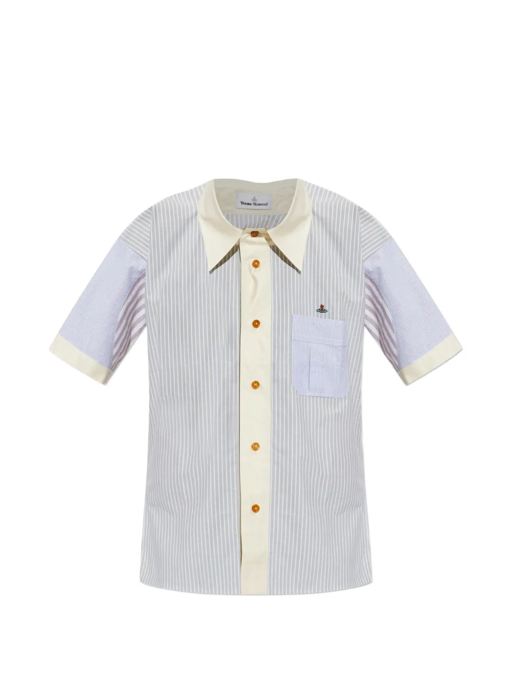 Vivienne Westwood striped short-sleeve shirt - Blu