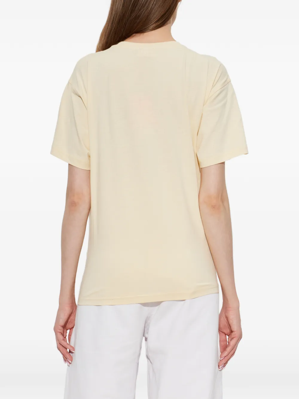 Diesel T-shirt met logoprint Geel