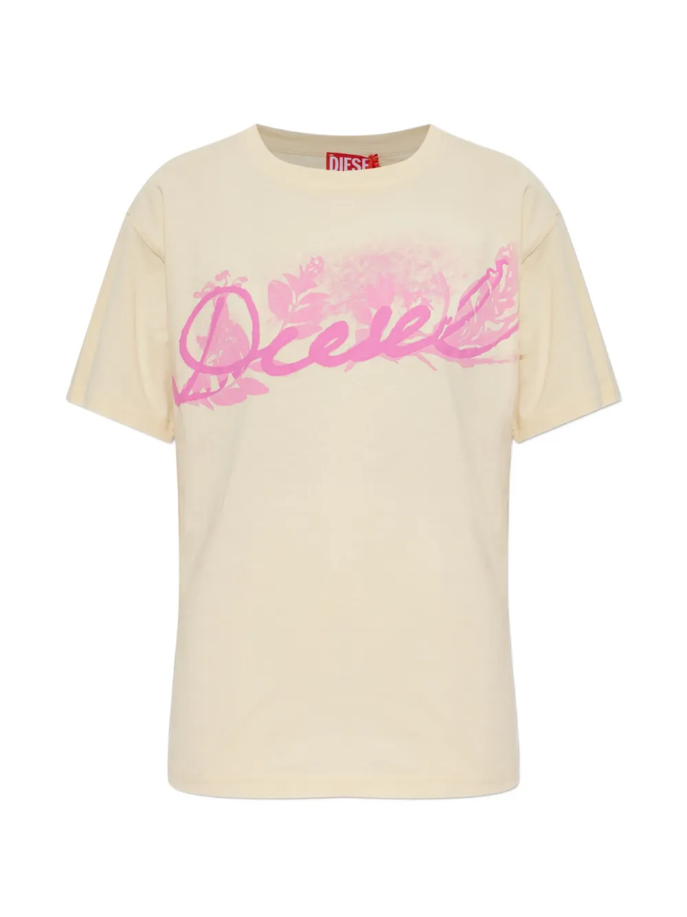 Diesel logo-print T-shirt - Giallo