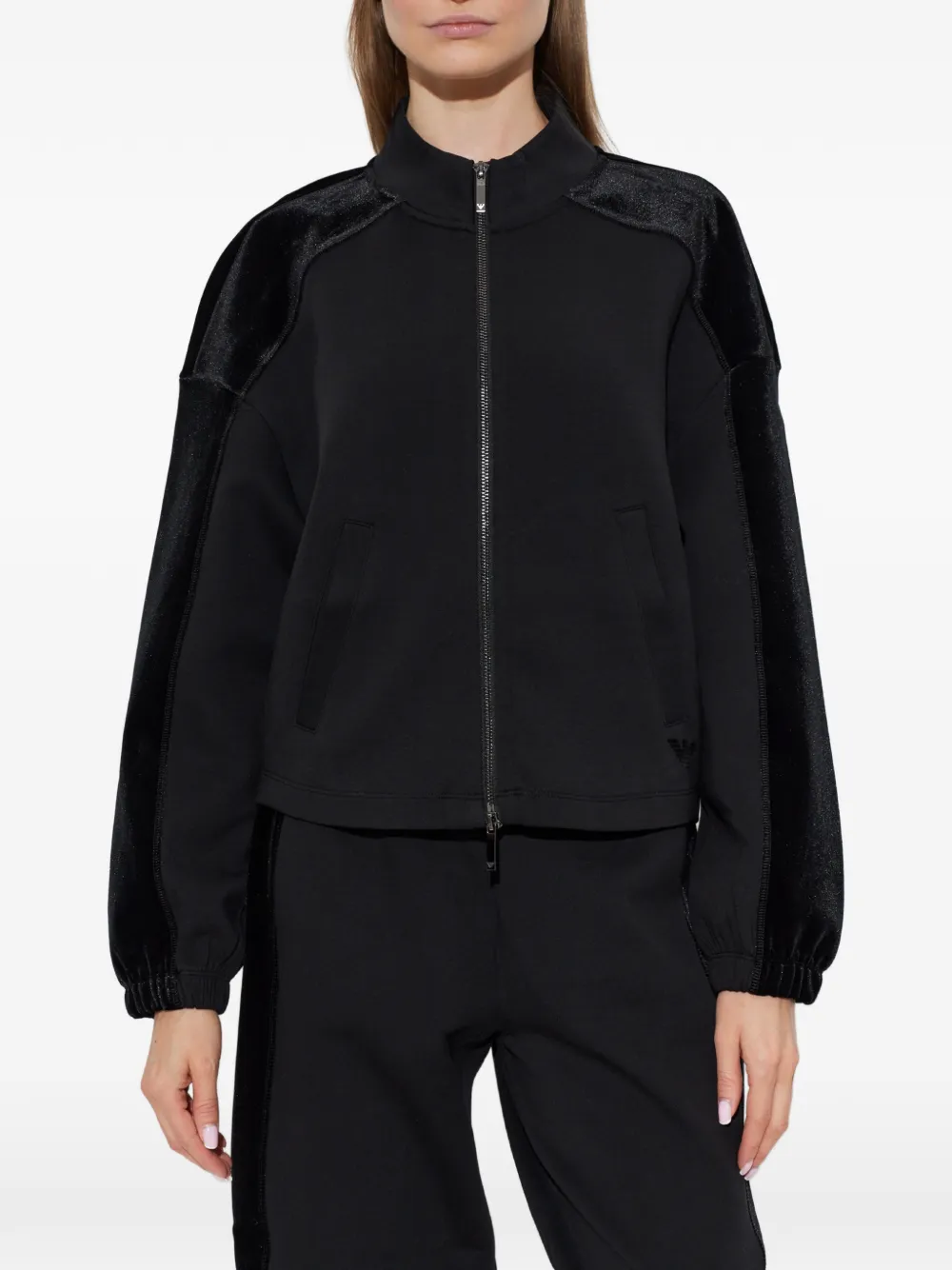 Emporio Armani Jack met rits Zwart