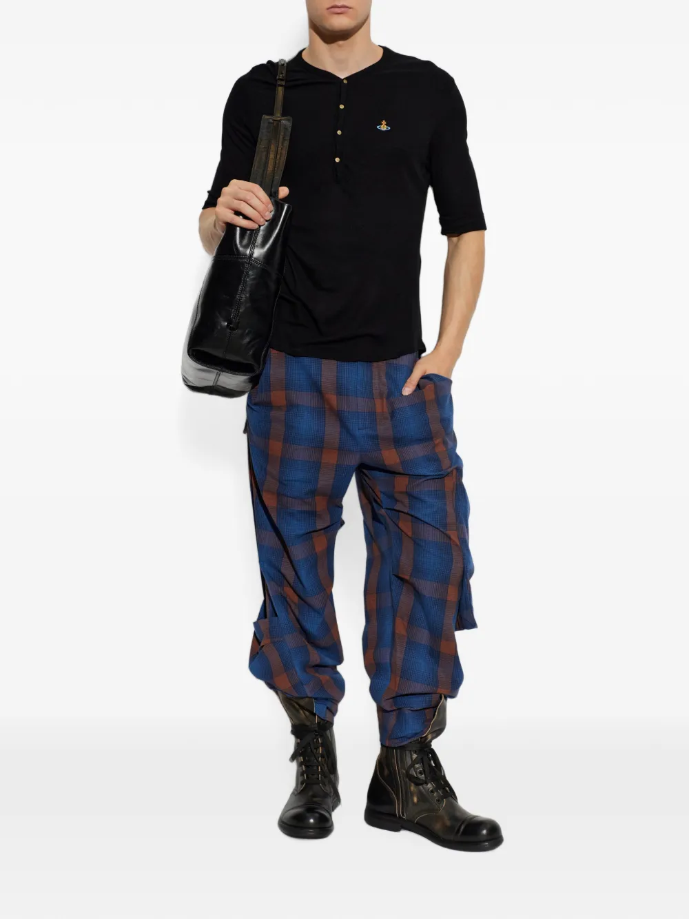 Vivienne Westwood Sailor Henley T-shirt Zwart