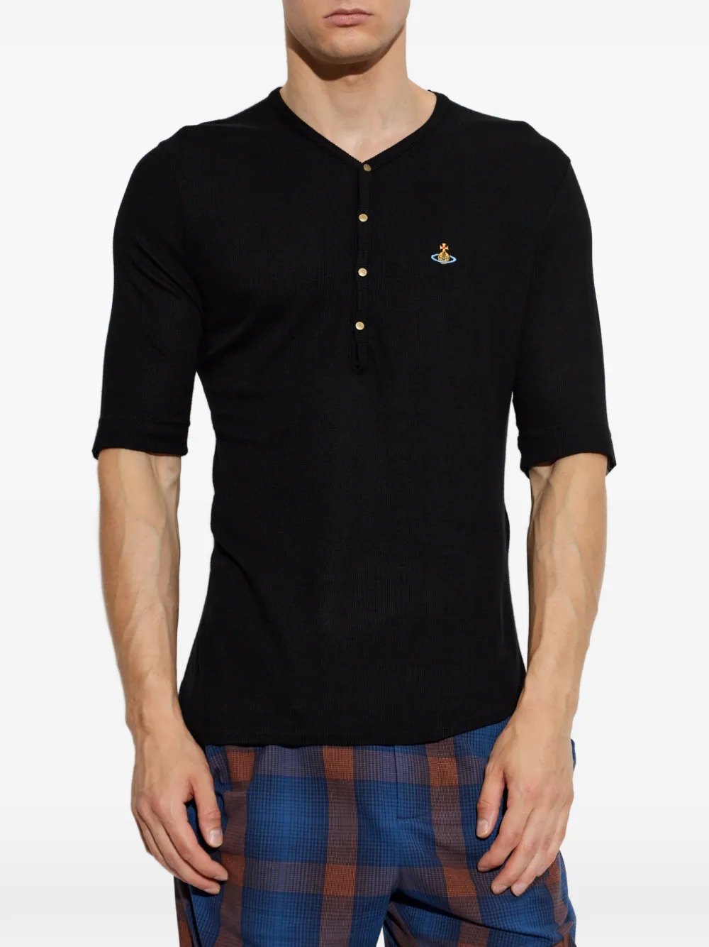 Vivienne Westwood Sailor Henley T-shirt Zwart