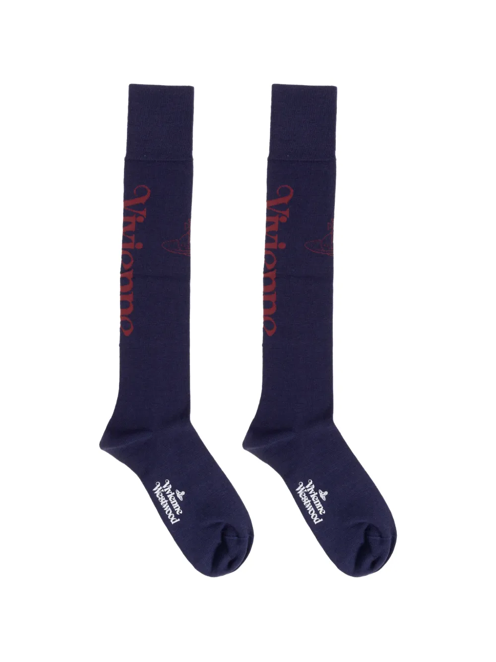 Vivienne Westwood Orb logo-embelishment socks - Blu