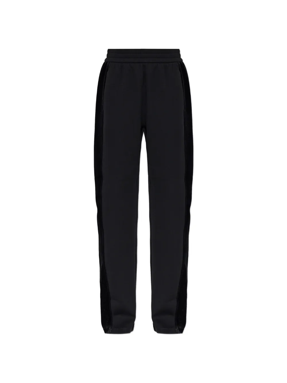 Emporio Armani double jersey pants with chenille tape Travel Essential - Nero
