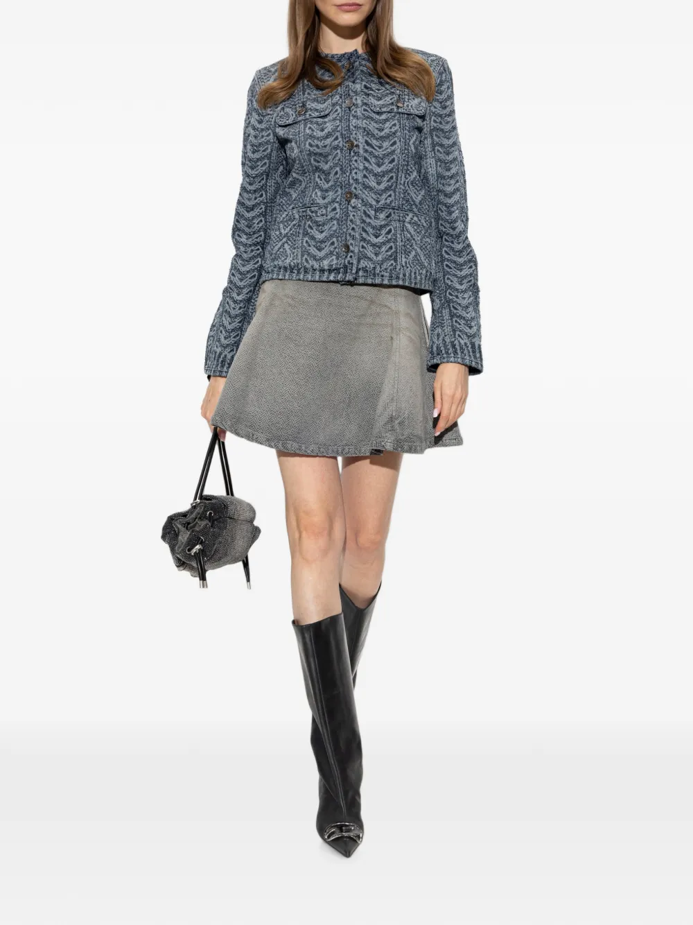 Diesel De-Grafy-S2 jack met grafische print Blauw