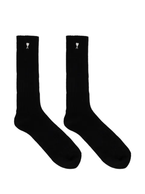 AMI Paris Ami de Coeur ribbed socks (set of three)