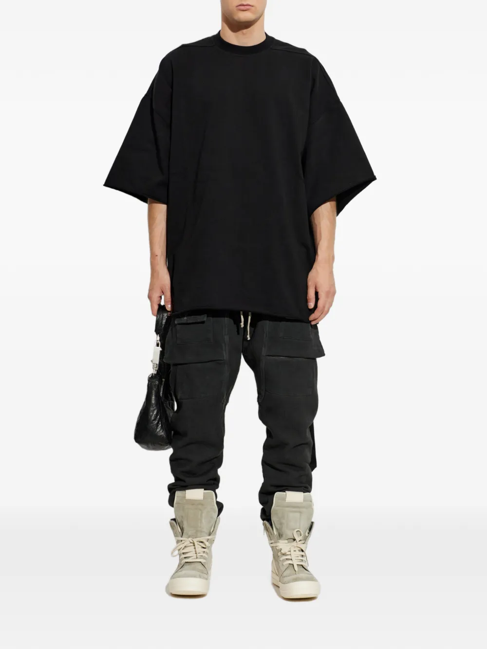 Rick Owens DRKSHDW Cargo broek met trekkoord Zwart