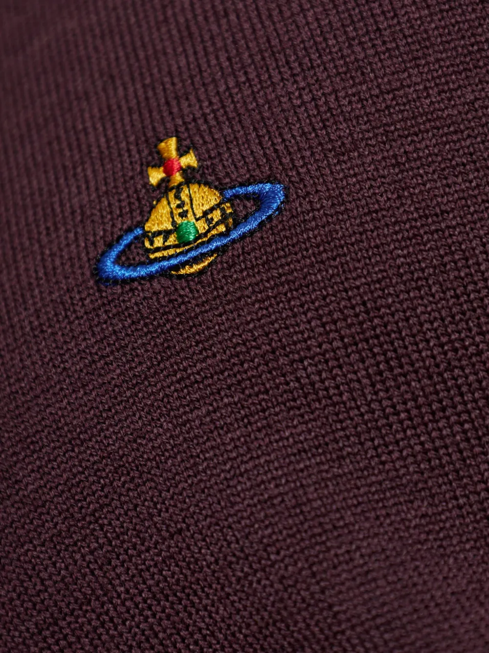 Vivienne Westwood Trui met geborduurd Orb-logo Paars