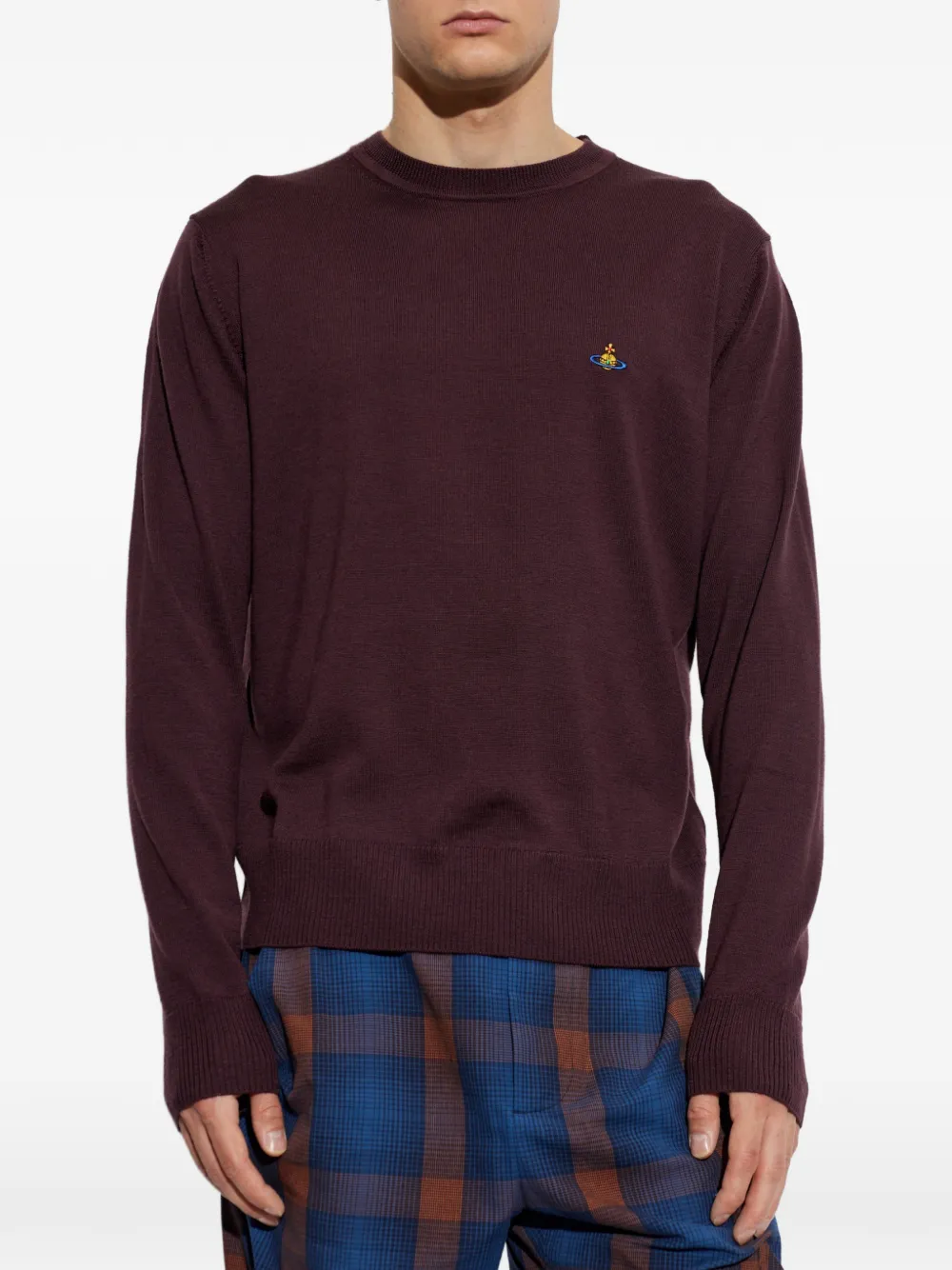 Vivienne Westwood Trui met geborduurd Orb-logo Paars