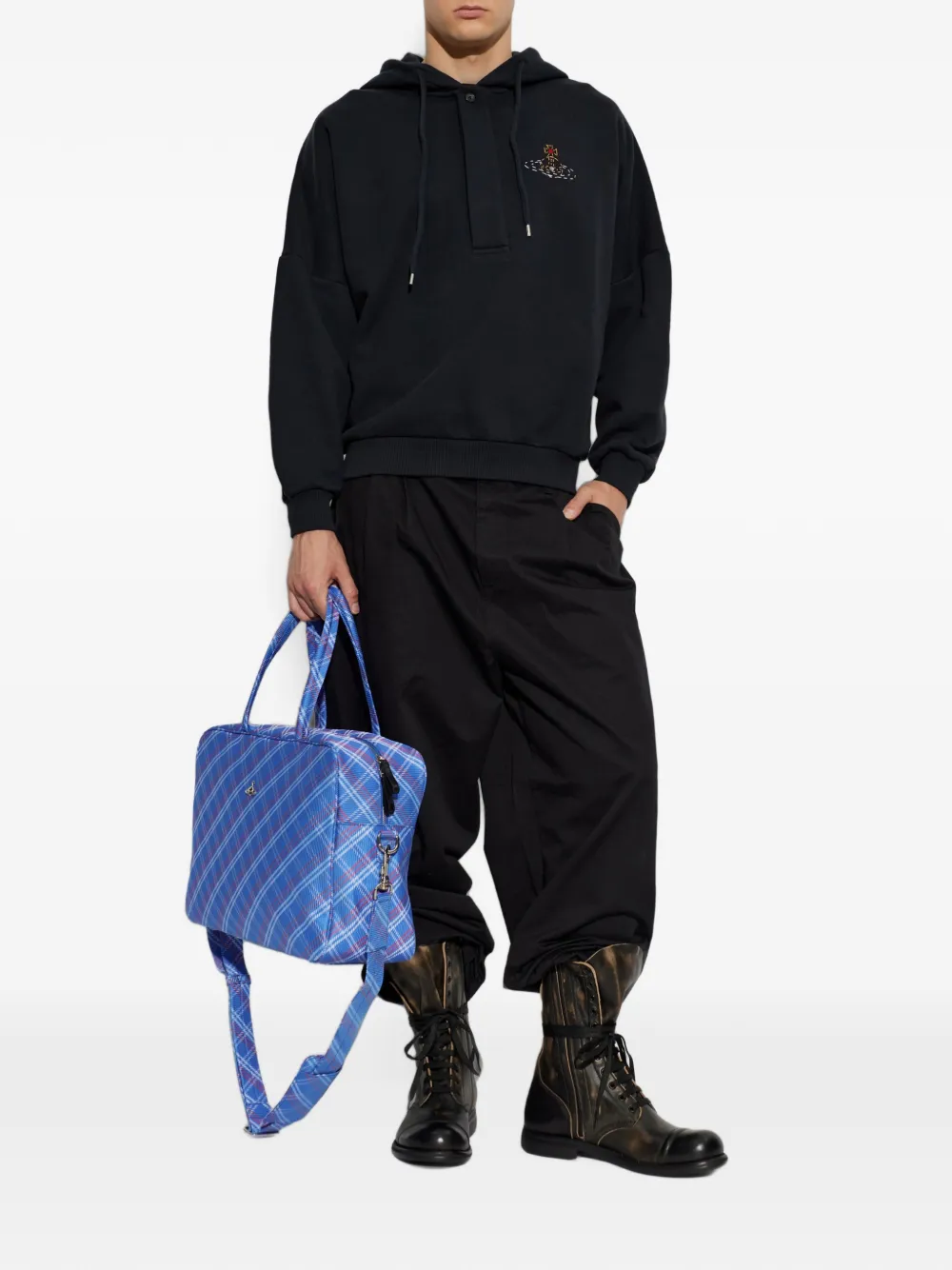 Vivienne Westwood Batwing hoodie met borduurwerk Zwart
