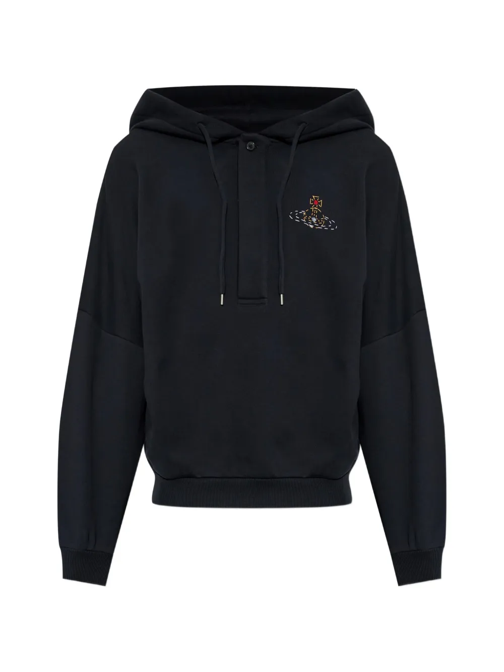 Vivienne Westwood Batwing embroidered hoodie - Nero