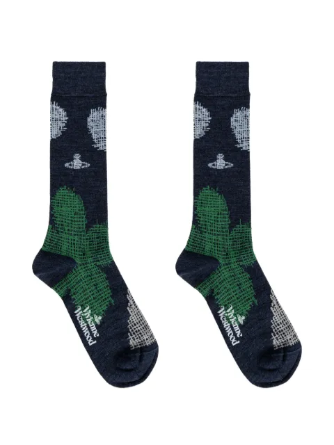 Vivienne Westwood Orb-motif intarsia-knit socks