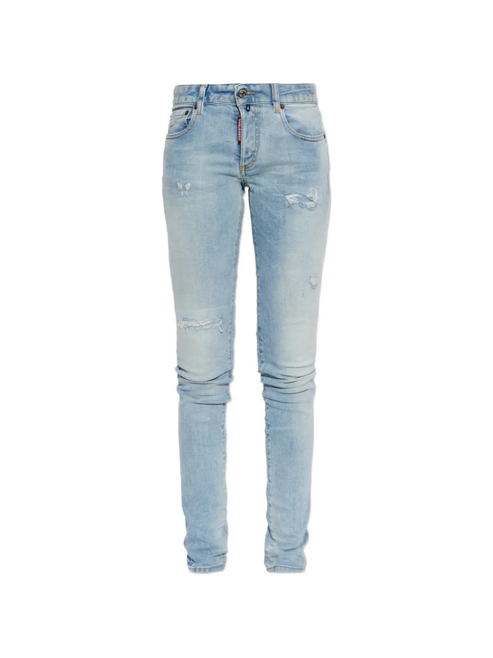 DSQUARED2 Super Skinny distressed-effect jeans - Blau