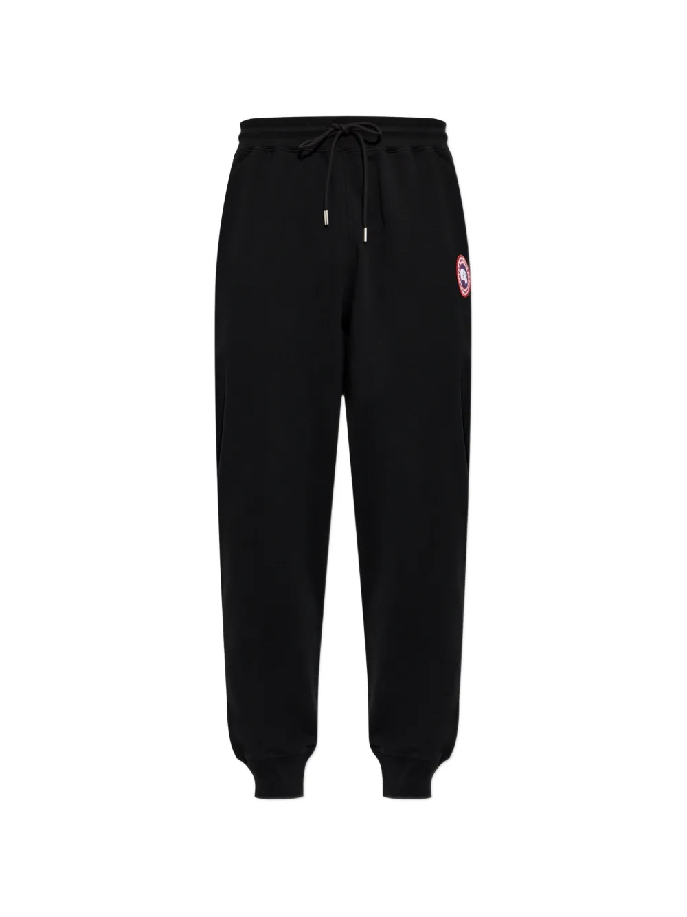 Canada Goose Loon logo-patch drawstring cotton track pants - Nero