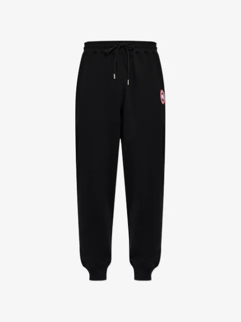 Canada Goose Loon logo-patch drawstring cotton track pants