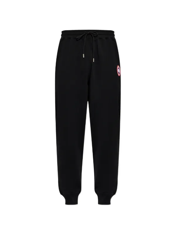 Canada Goose Loon Logo-patch Drawstring Cotton Track Pants in Black