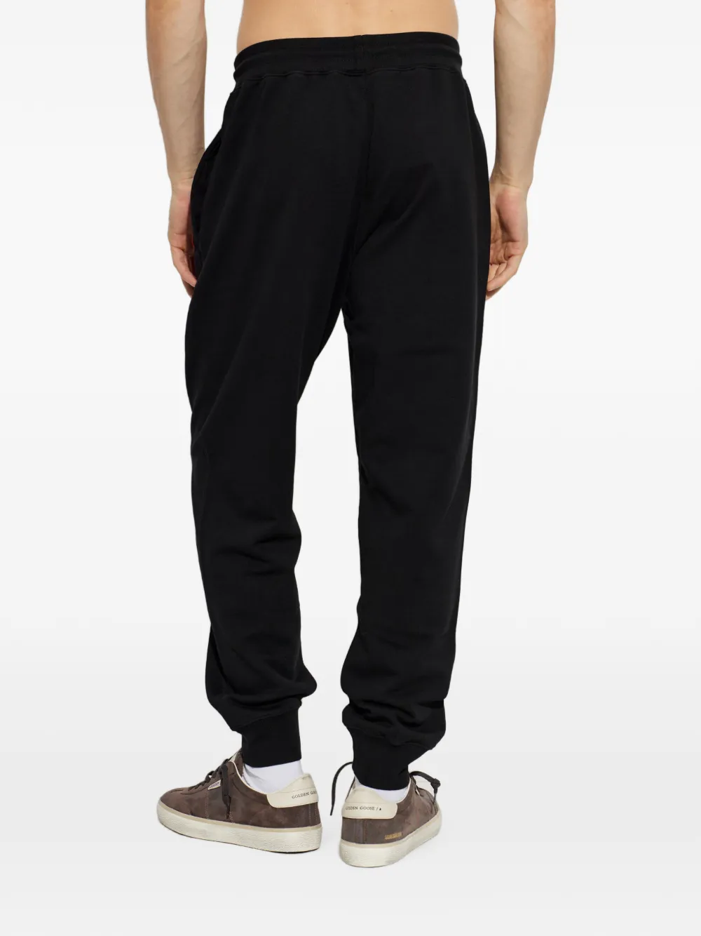 Canada Goose Loon Logo-patch Drawstring Cotton Track Pants in Black, view 4