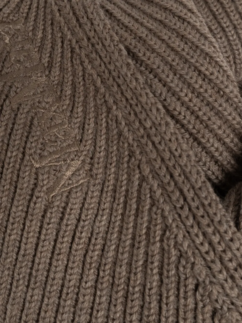 Max Mara Gebreide oversized wollen sjaal Bruin