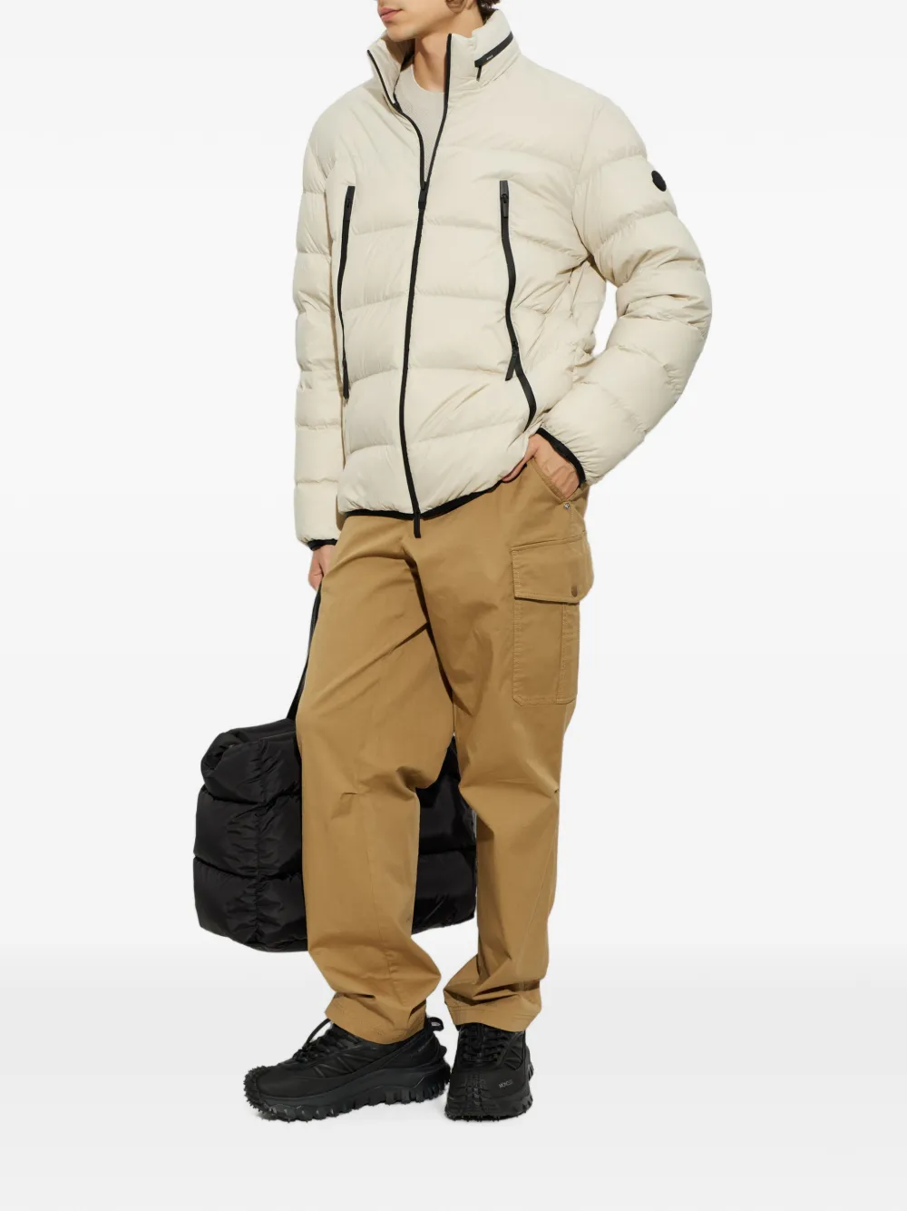 Moncler Dalalven kort donsjack Beige