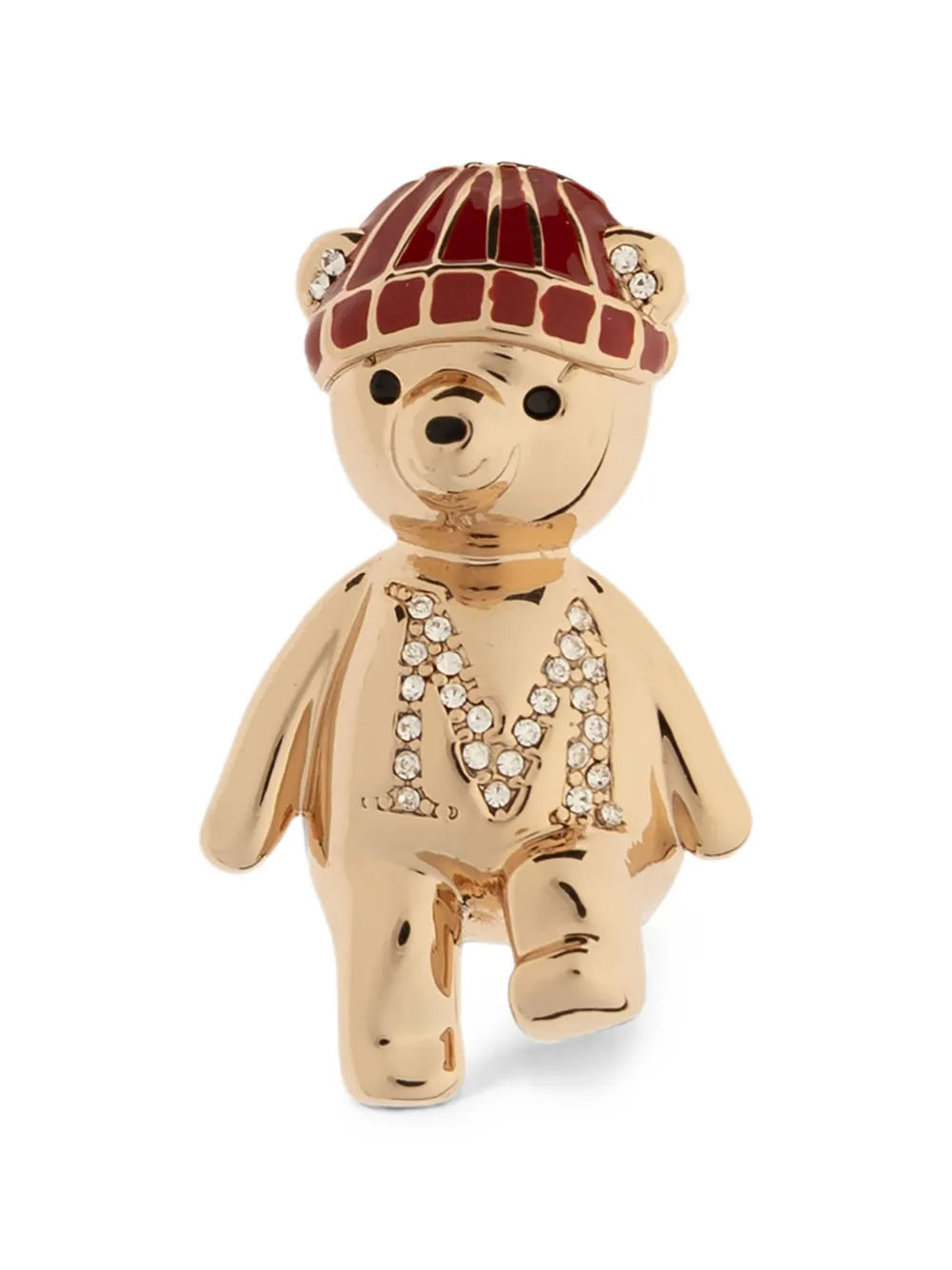 Max Mara metal Teddy Bear brooch - skin dore - Gold