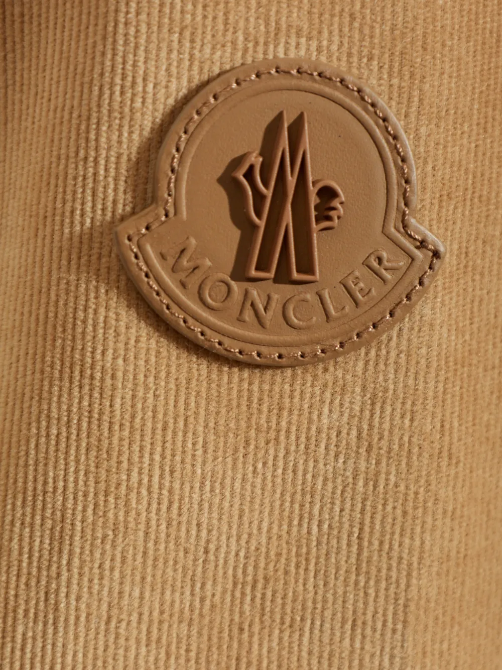 Moncler Ribfluwelen overhemd Beige