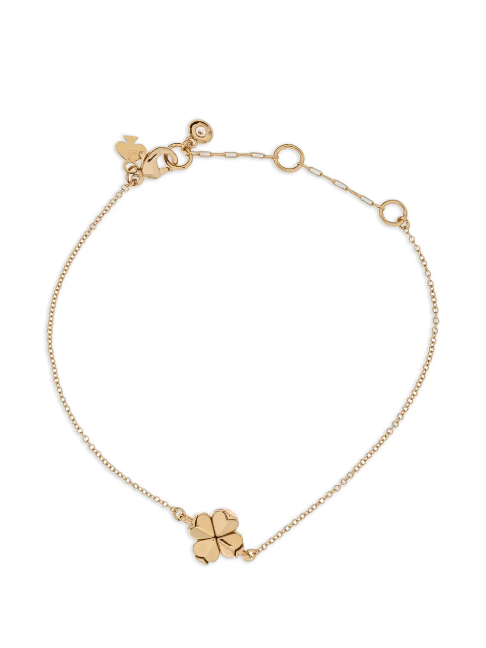 Kate Spade clover charm bracelet - Oro