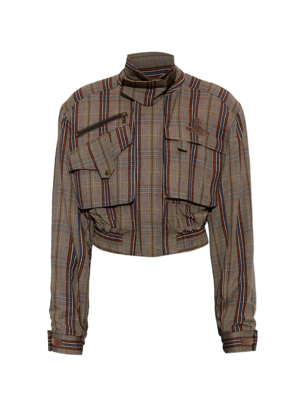 Vivienne Westwood Memphis check jacket - Marrone