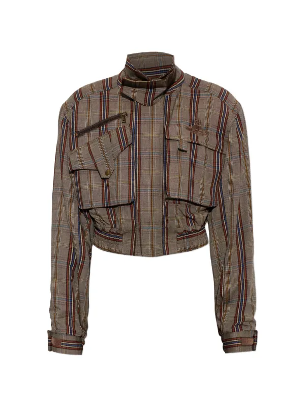Vivienne Westwood Memphis Check Jacket in Brown