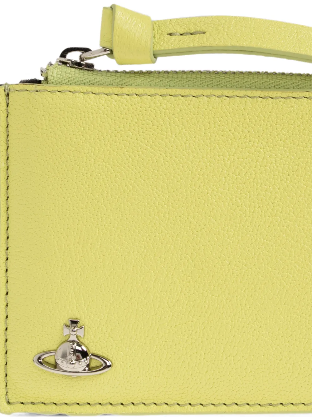 Vivienne Westwood Leren pasjeshouder met Orb logoplakkaat Groen