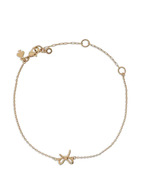 Kate Spade Girlie Pearlie Mini Bow charm bracelet