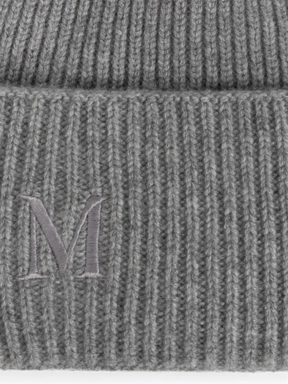 Max Mara Muts met geborduurd logo Grijs