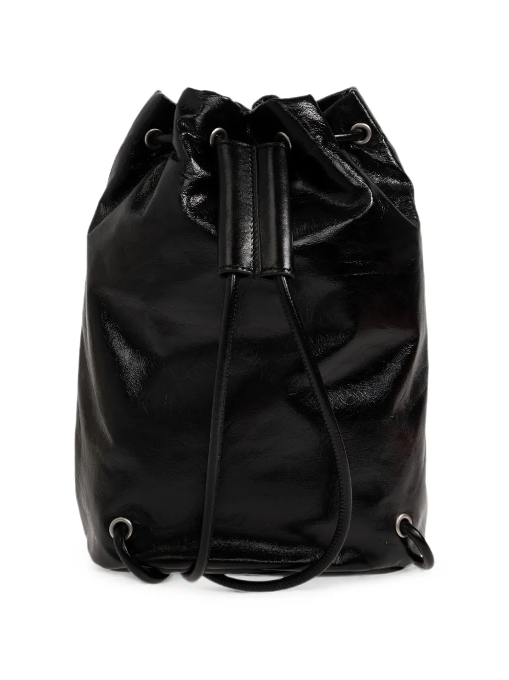 Diesel Scrunch-D rugzak met logoplakkaat Zwart