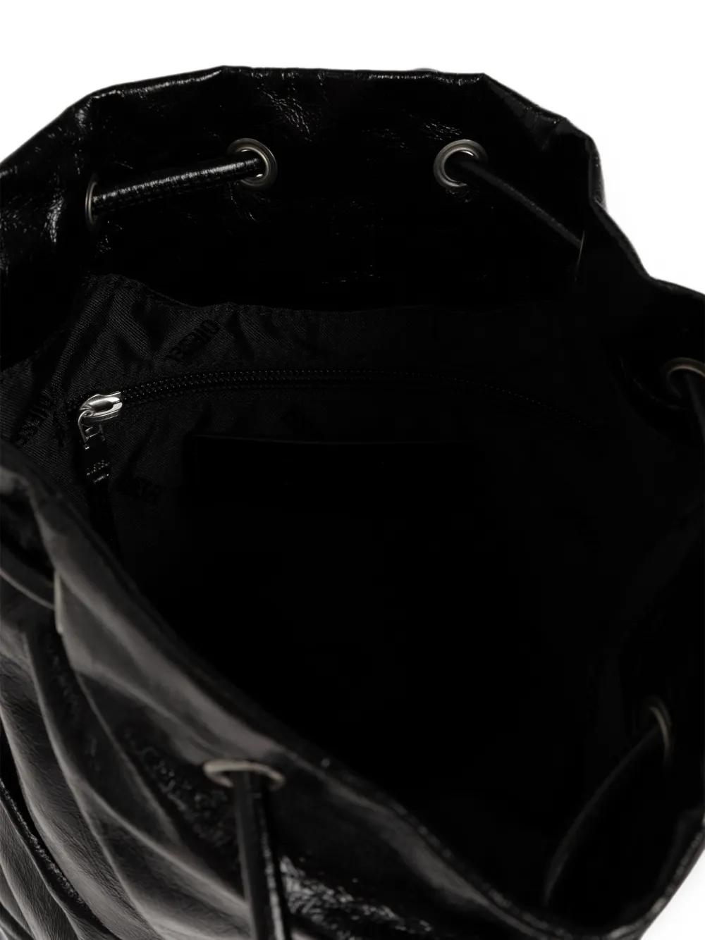 Diesel Scrunch-D rugzak met logoplakkaat Zwart