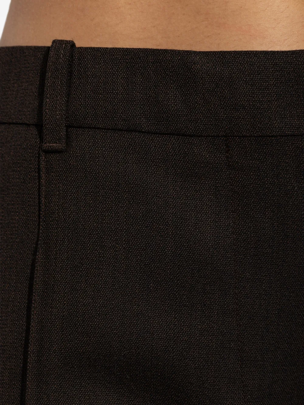 Studio Nicholson Quarte wollen broek Bruin