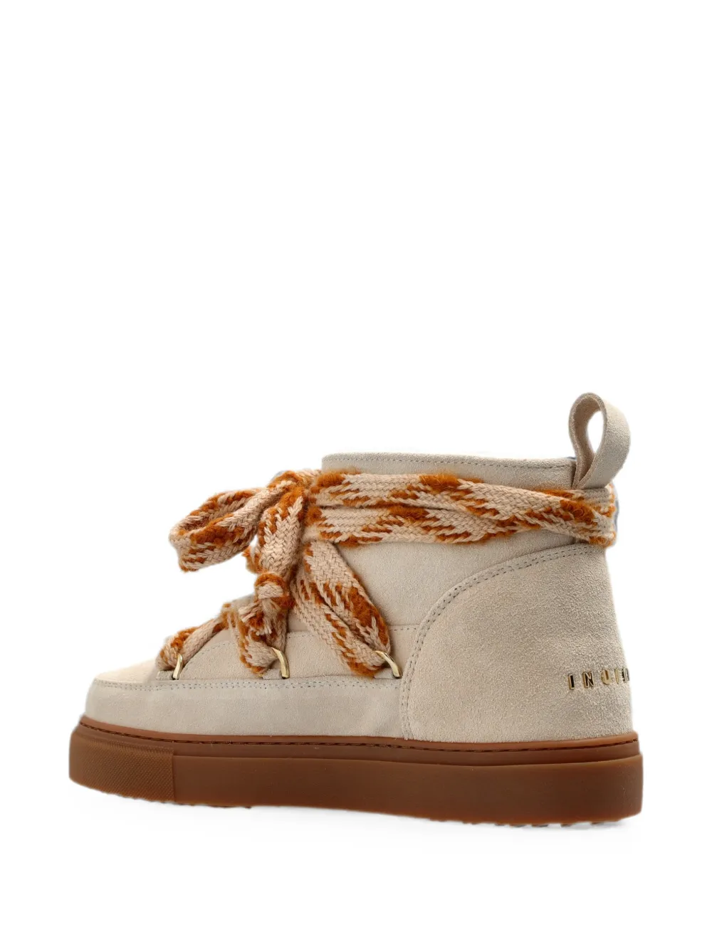 Inuikii Suède snowboots met geknoopt detail Beige