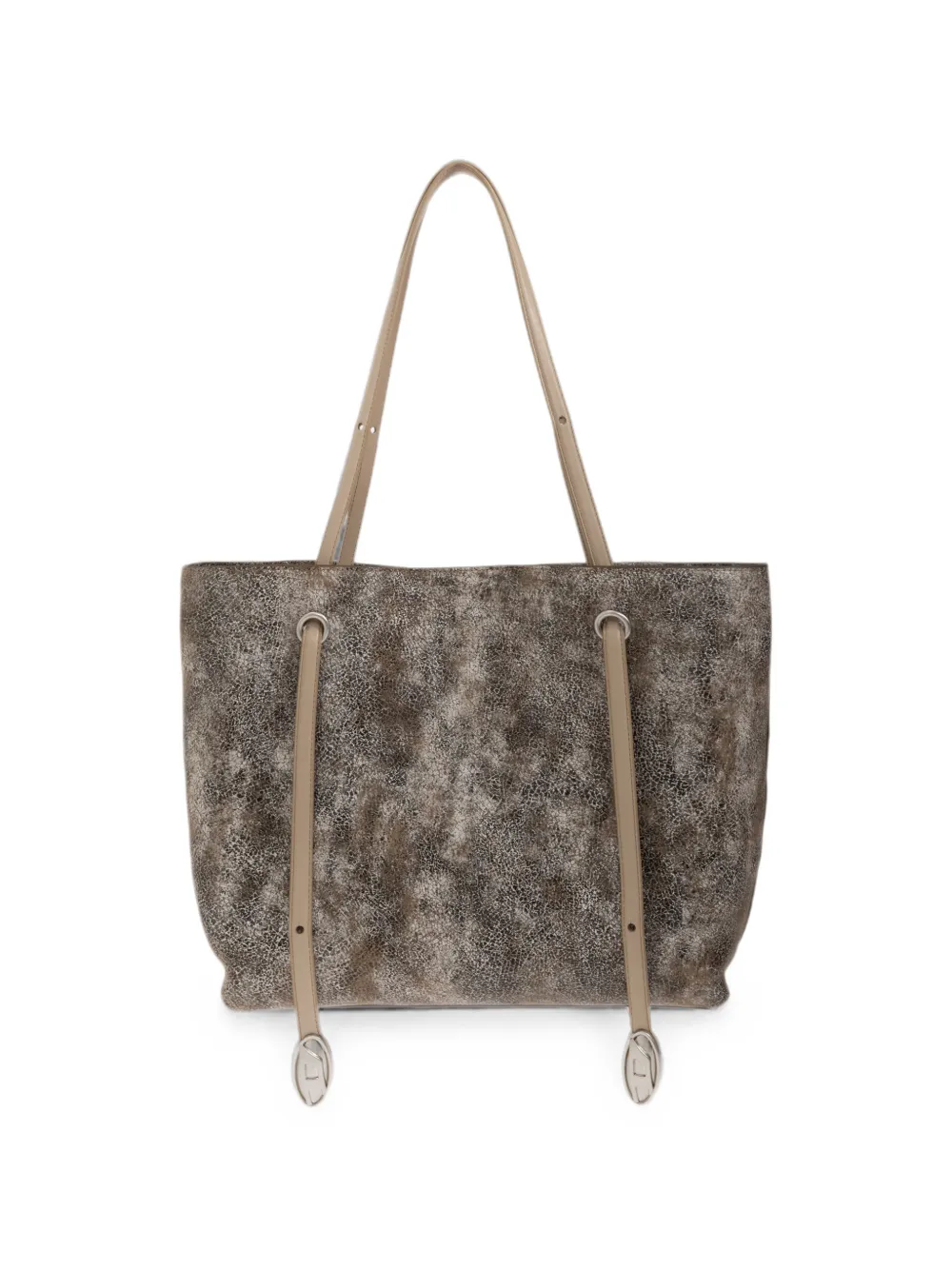 Diesel D-Rop shopper met gebarsten effect Bruin