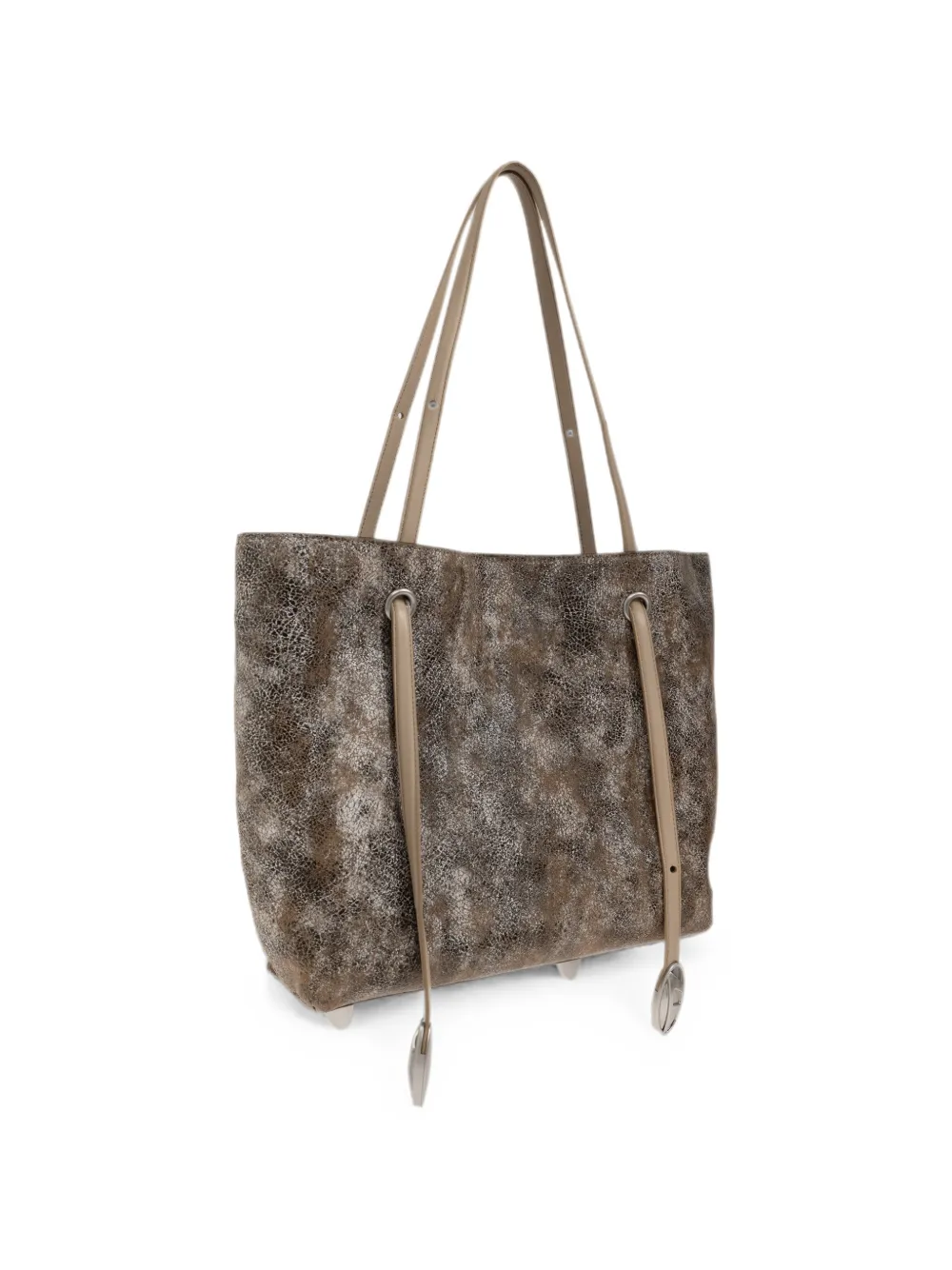 Diesel D-Rop shopper met gebarsten effect Bruin