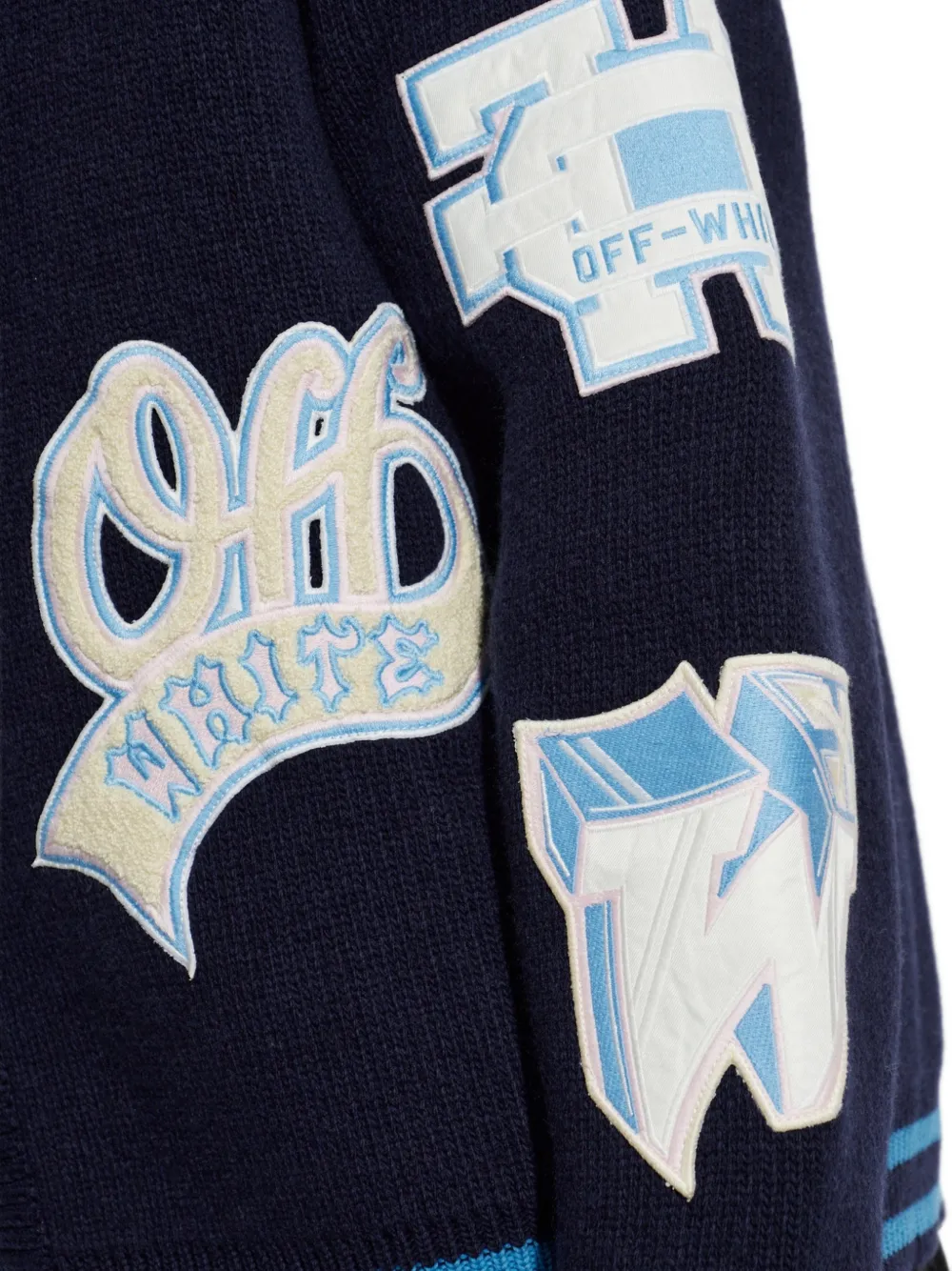 Off-White Vest met patch Blauw