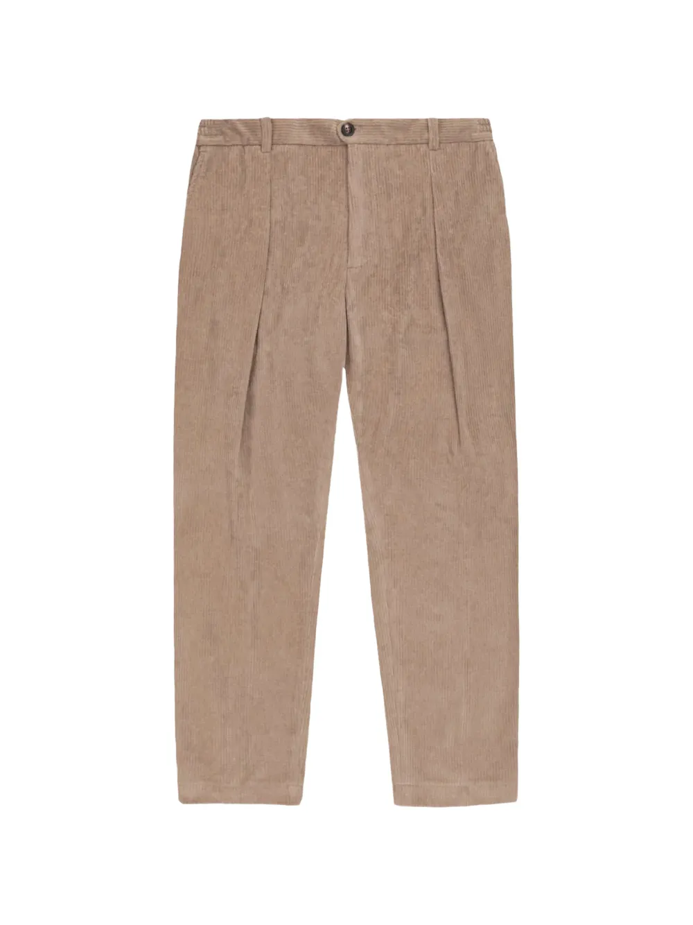 Circolo 1901 pleated corduroy straight-leg trousers Beige
