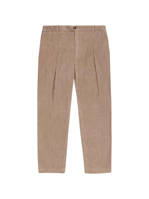 Circolo 1901 pleated corduroy straight-leg trousers