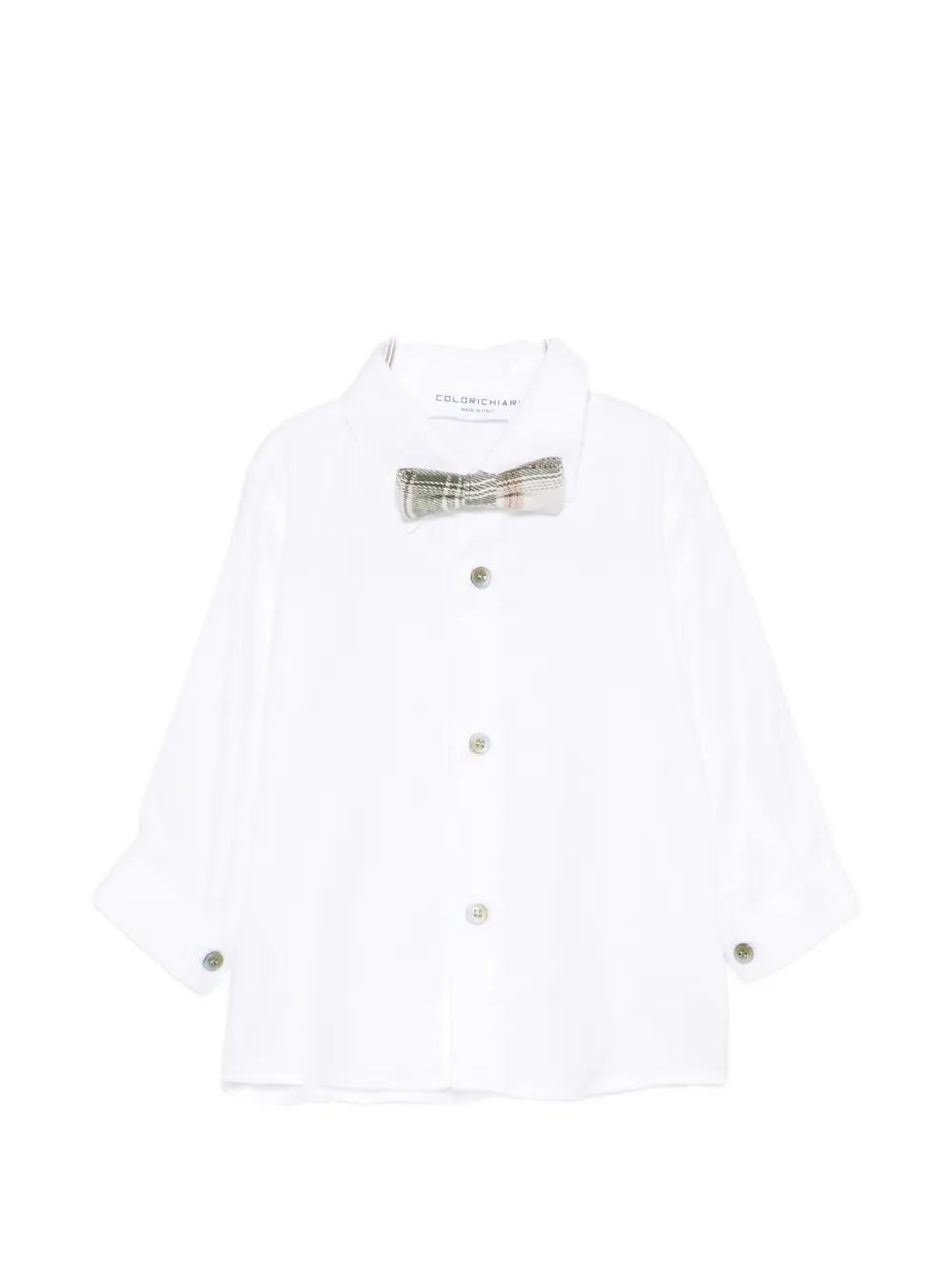 Colorichiari Drie paar geruite shorts met bretels Groen
