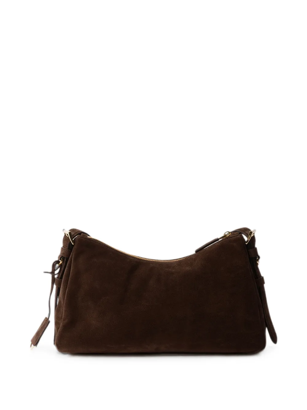 Prada Medium Aimée suède schoudertas Bruin