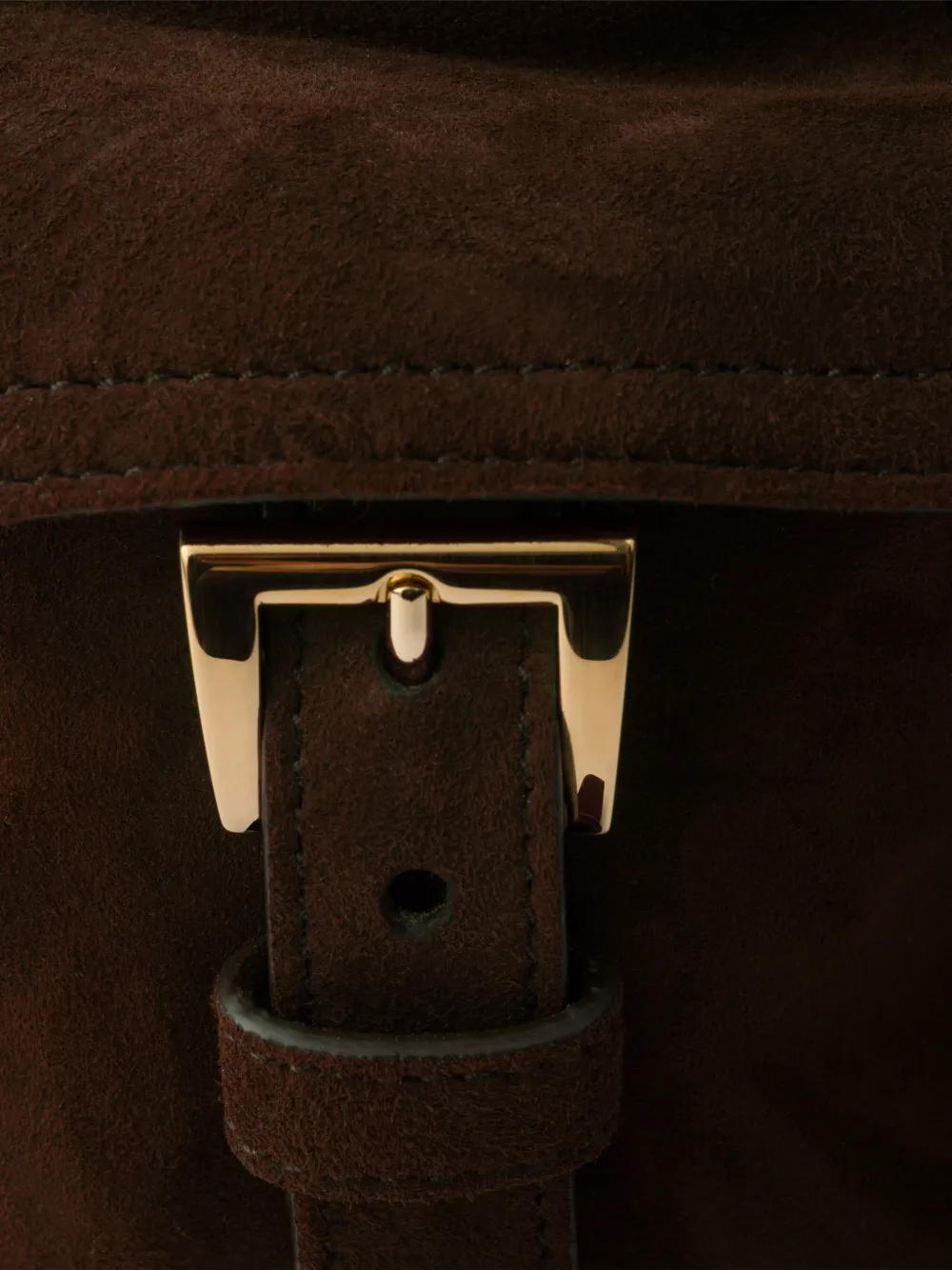 Prada Medium Explore suède schoudertas met klep Bruin