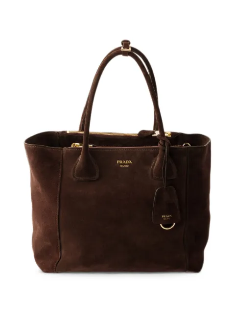 Prada Large suede tote bag