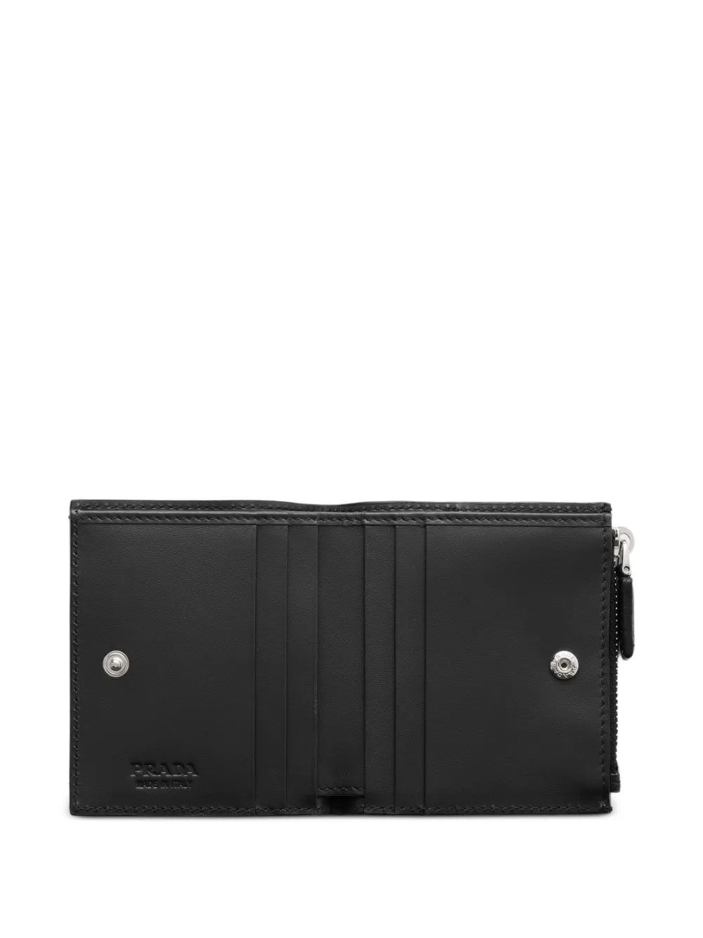 Prada Leren portemonnee Zwart
