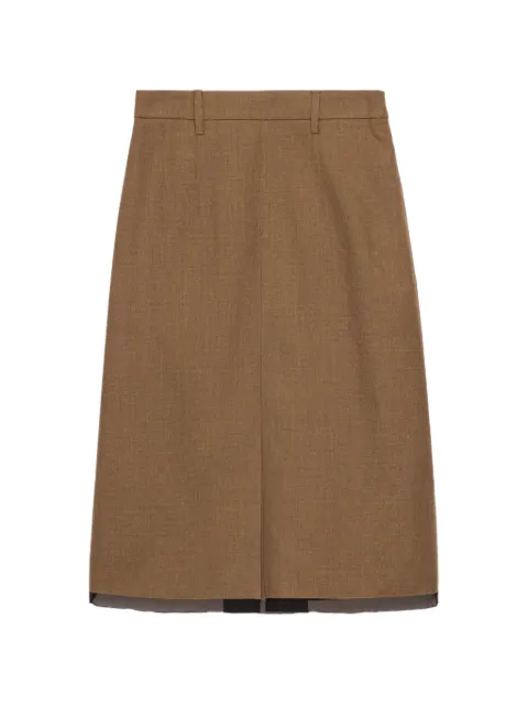 Prada Wool midi-skirt