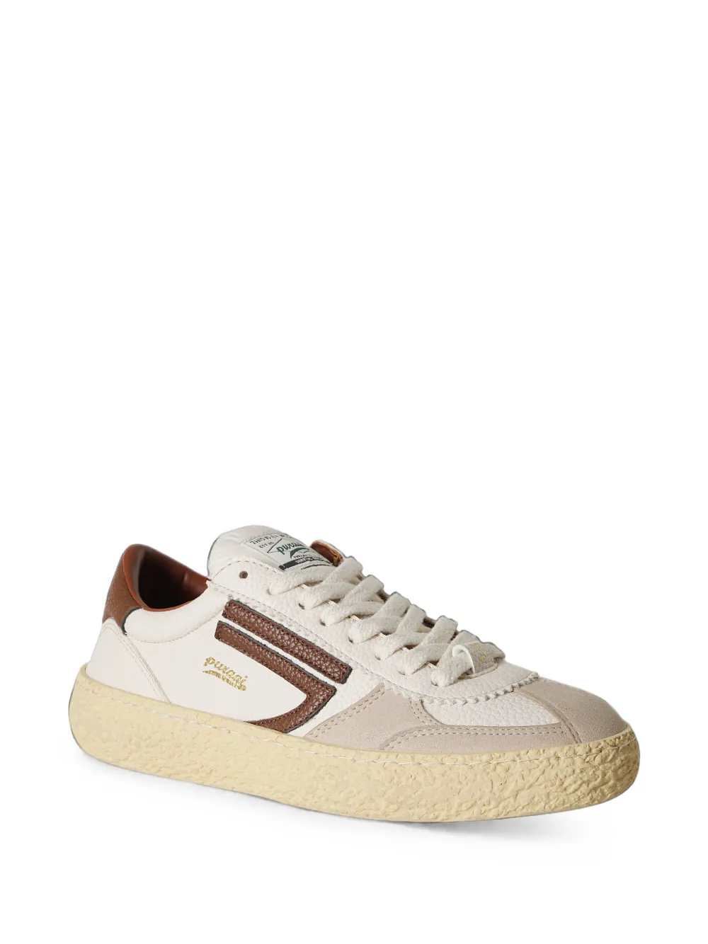 Puraai 1.01 suède sneakers met vlakken Wit