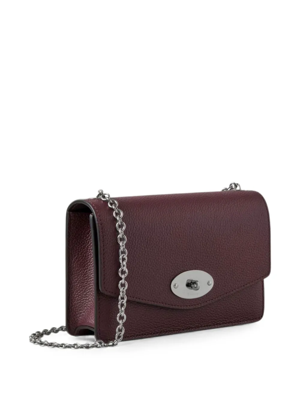 Mulberry Darley leren schoudertas Rood