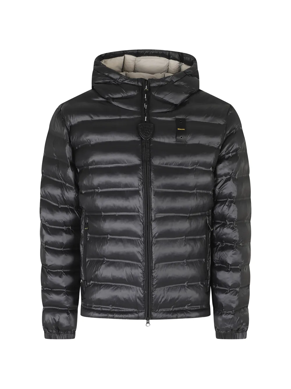 Blauer Charles Sorona® Aura quilted hooded jacket - Nero